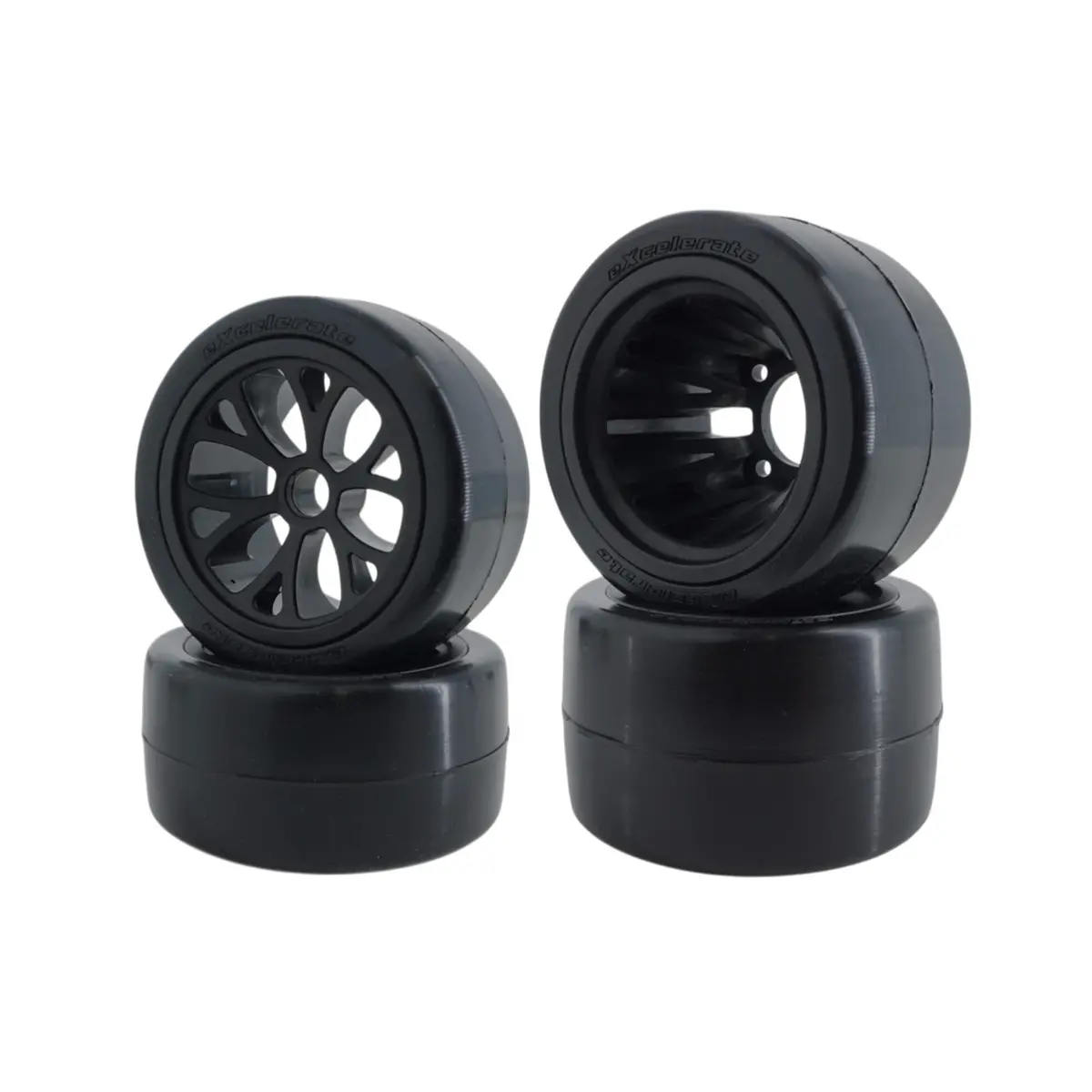 Wgt-R Pre-Mount Rubber Tire Set Tour Approved (Cm/Cs) 1