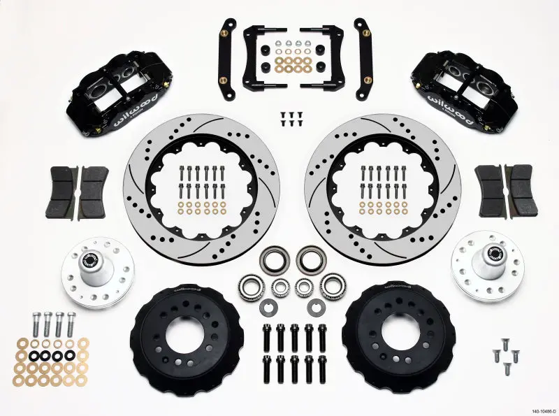 Wilwood Narrow Superlite 6R Front Hub Kit 14.00In Drilled 70-78 Camaro - 140-10486-D 1