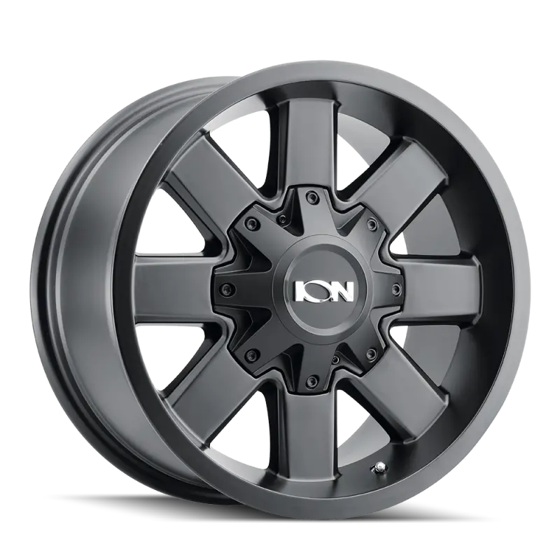 Ion Type 141 17X9 / 8X165.1 Bp / 18Mm Offset / 125.2Mm Hub Satin Black Wheel 1