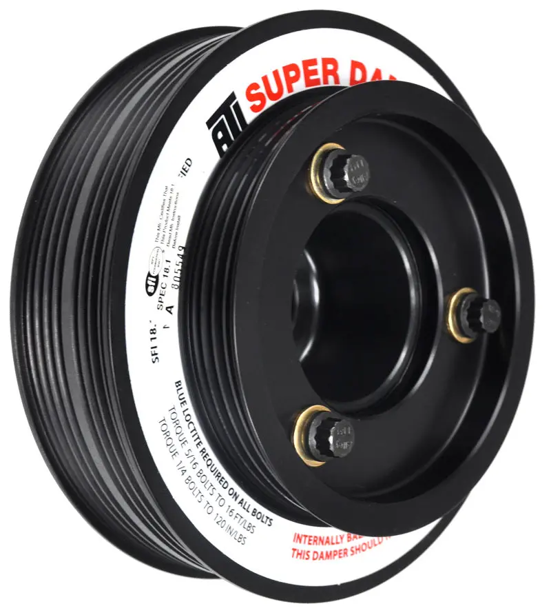 Ati Damper - 5.67In - Alum - (3) 4 Grv - Honda B - Oem Style - Bolt On Ps - 1Pc 1
