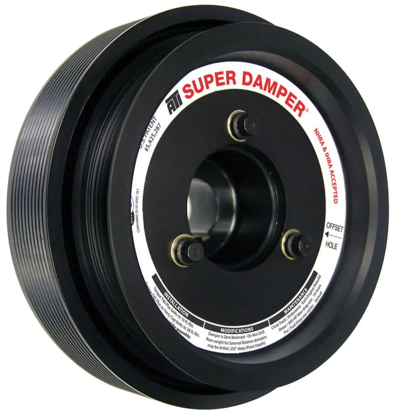 Ati Damper - 7.81In - Alum - 6/10 Grv - Ford Gt 500 - 5.4 / 5.8 - 07-14 - 10 Percent Od Size 1
