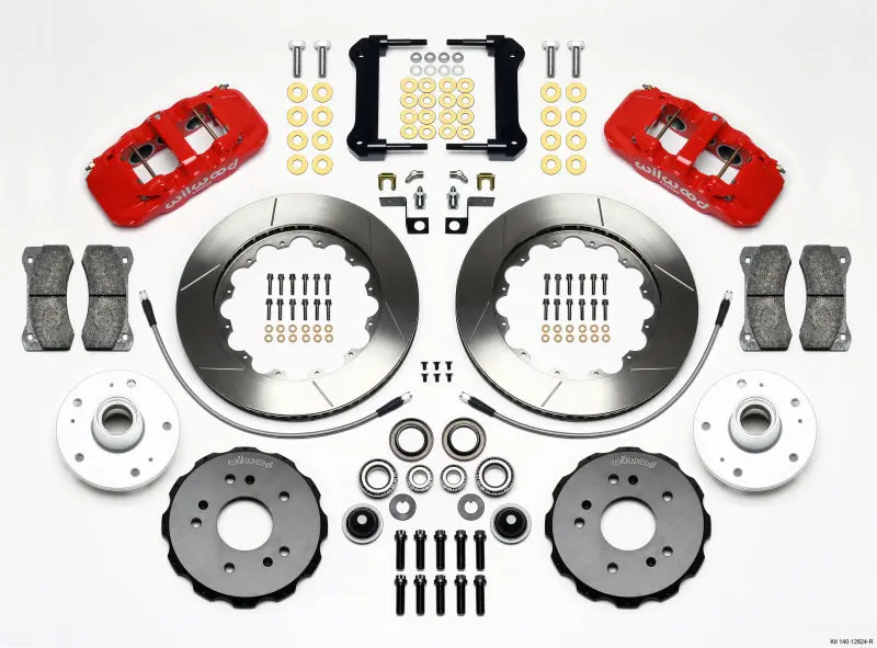Wilwood Aero6 Front Truck Kit 14.25In Red 97-03 Ford F150 - 140-12824-R 1