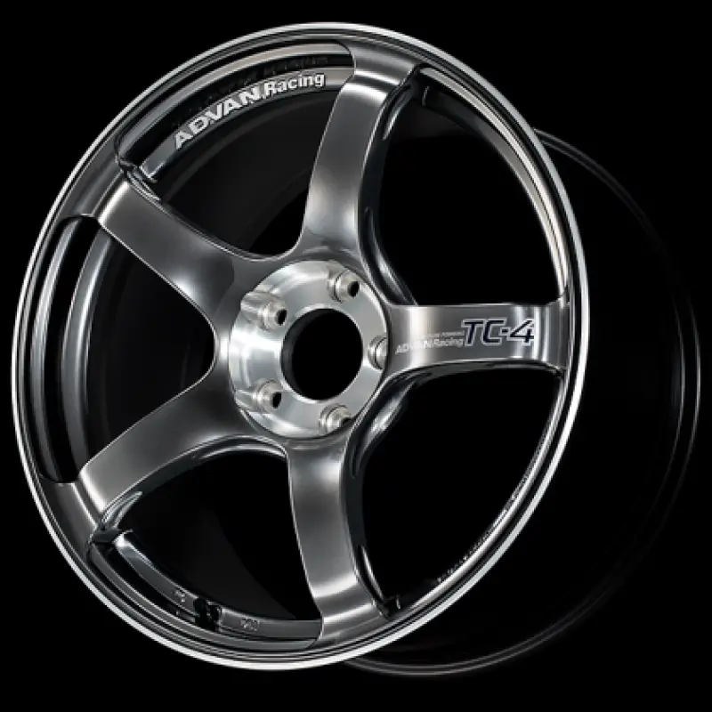 Advan Tc4-Se 18X8.5 +45 5-100 Racing Hyper Black & Diamond Cut Wheel 1