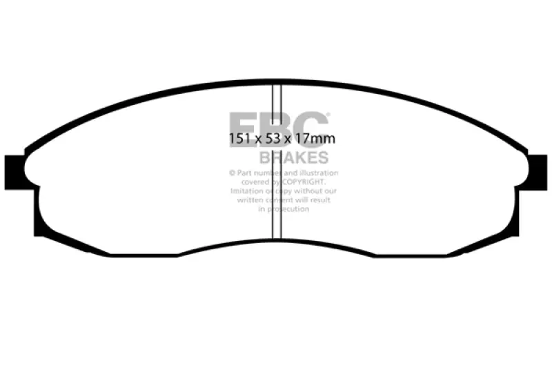Ebc 93-98 Nissan Skyline (R33) 2.5 Gts Yellowstuff Front Brake Pads 1