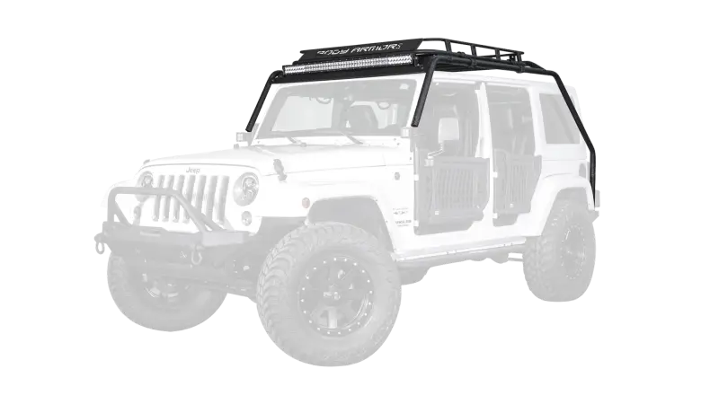 Body Armor 4X4 07-18 Jeep Wrangler Jk Windshield Light Bar 1