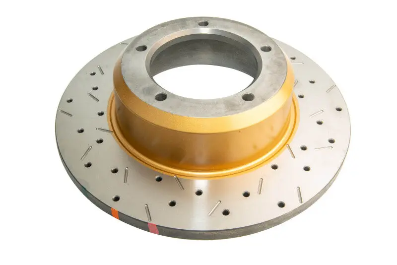 Dba 93-99 Land Rover Defender 110 Front 4000 Series Drilled & Slotted Rotor 1
