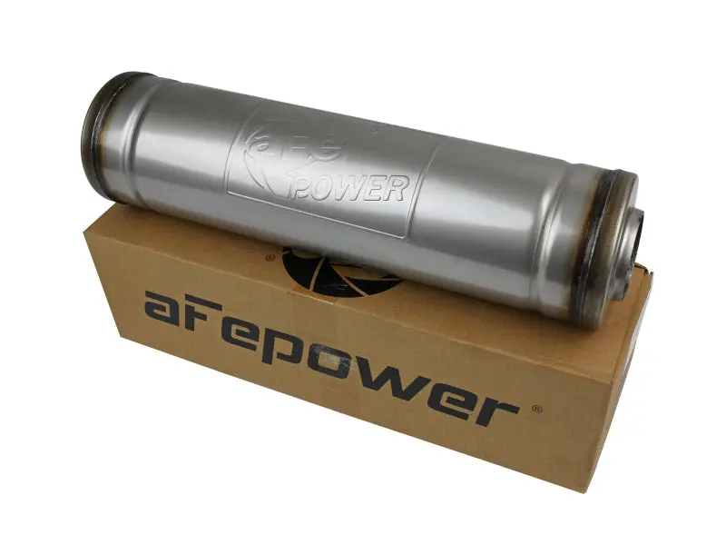 Afe Mach Force-Xp Muffler 2-1/2 In Id Center/Center X 5 In Dia. X 18 In L - Round Body 1