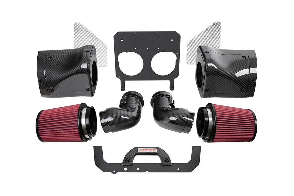 Corsa Carbon Fiber Air Intake W/ Drytech Filter Corvette C8 Z06 (2023+) 1