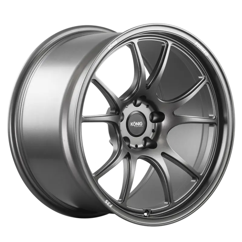Konig Forged F3s 17X8 / 5X114.3 / Et35 - Satin Charcoal Knurled Bead 1