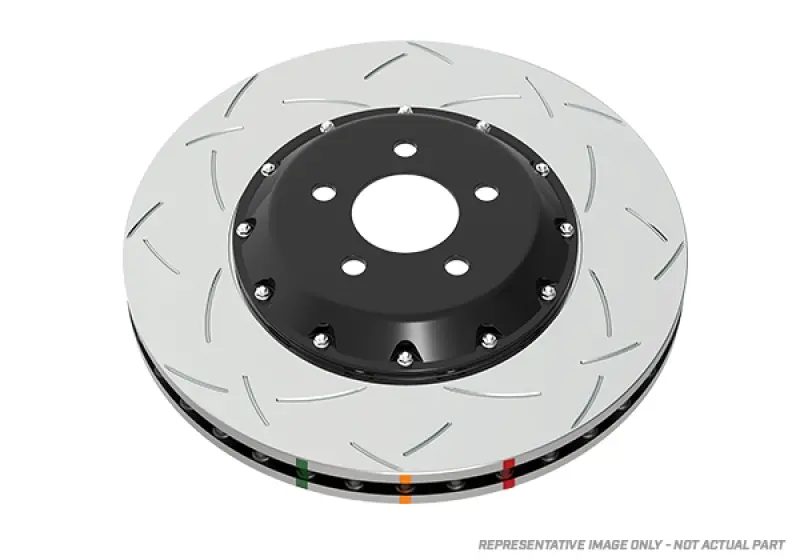 Dba 94-04 Ford Mustang Cobra Models Front 5000 Series Slotted Rotor W/Black Hat 1