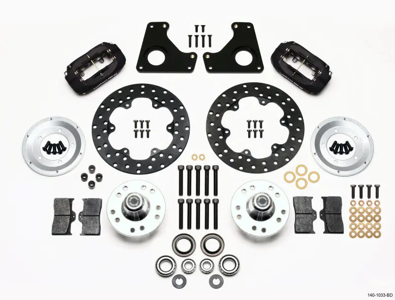 Wilwood Forged Dynalite Front Drag Kit Drilled Rotor 79-87 Gm G Body - 140-1033-Bd 1