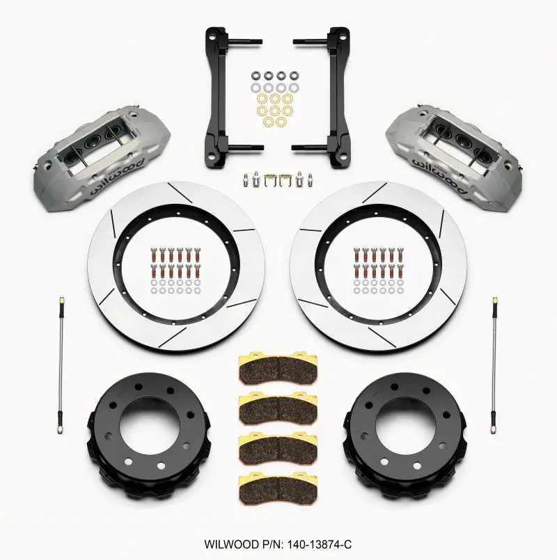 Wilwood Tx6r Rear Kit 15.50In Clear Ano 2011-2015 Gm Truck/Suv 2500 - 140-13874-C 1