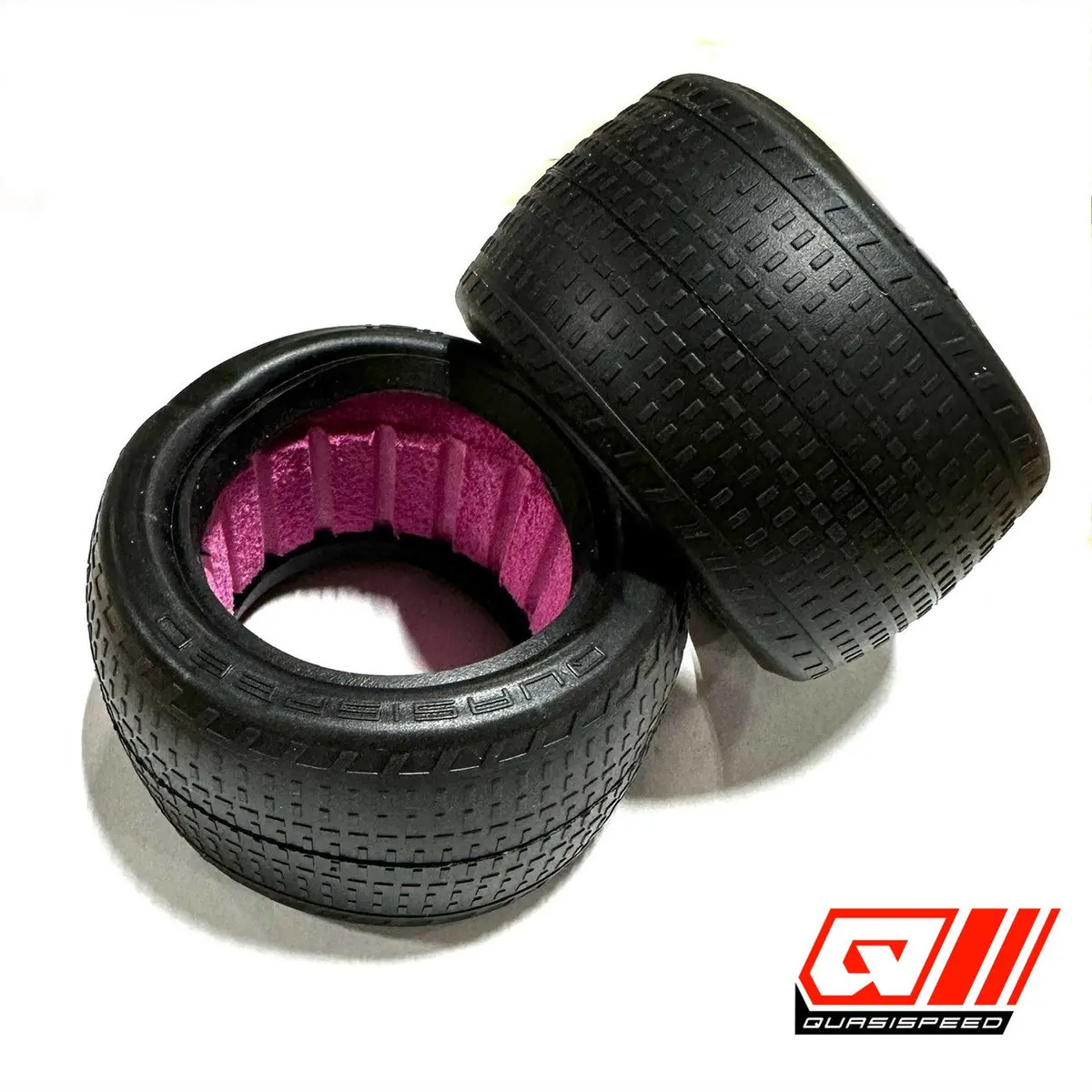Quasi Set Of 4 Low Pin Tires With Inserts 1