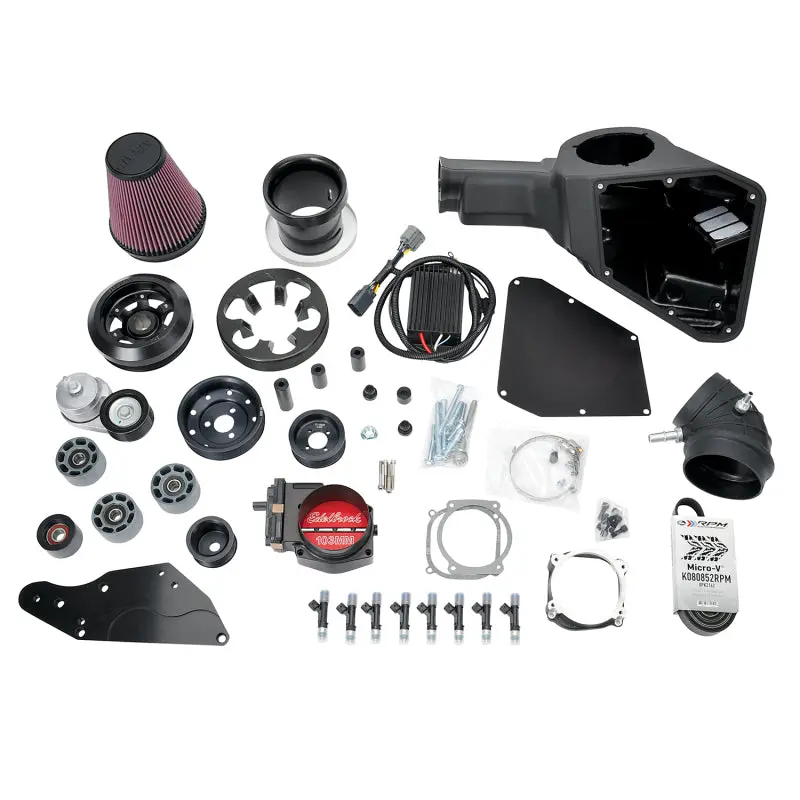 Edelbrock Supercharger 18-19 Ford Mustang R2650 Stage 1 To Stage 2 Upgrade Kit V8 Engines 1