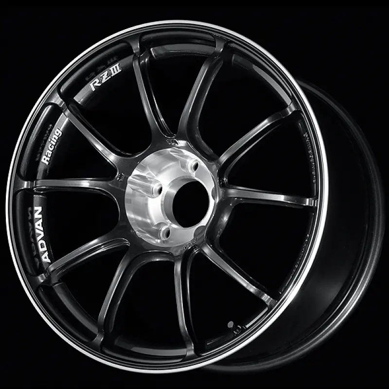 Advan Rziii 18X8.0 / +42 Offset / 5X112 Bc / 66.5Mm Bore / Black Gun Metallic & Diamond Cut 1