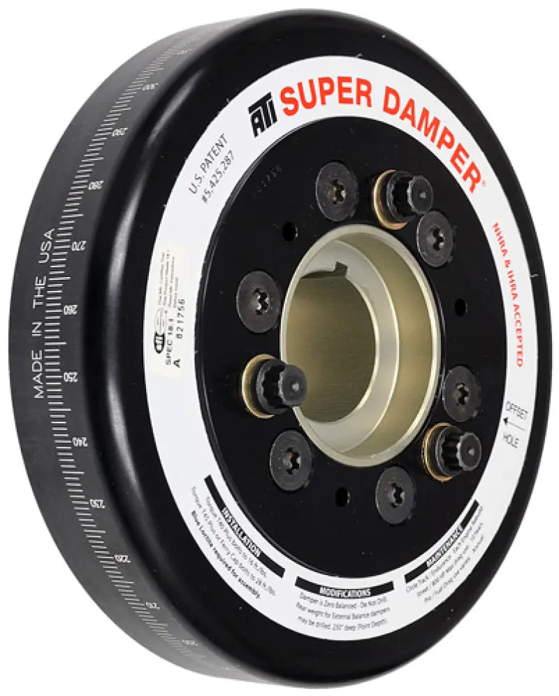 Ati Damper - 6.325In - Alum - Chevy Bb - 3 Ring - Alum Hub 1