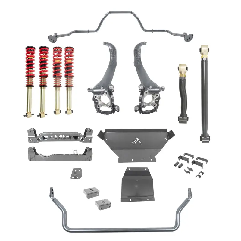 Belltech 21-25 Ford Bronco 4In-7.5In Lift Kit W/ Coilovers / Front & Rear Swaybars 1