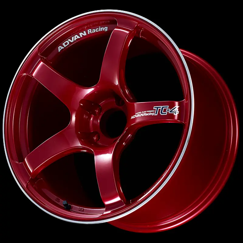 Advan Tc4 18X7.5 / +42 Offset / 5-112 / 66.5Mm Bore / Racing Candy Red & Ring 1