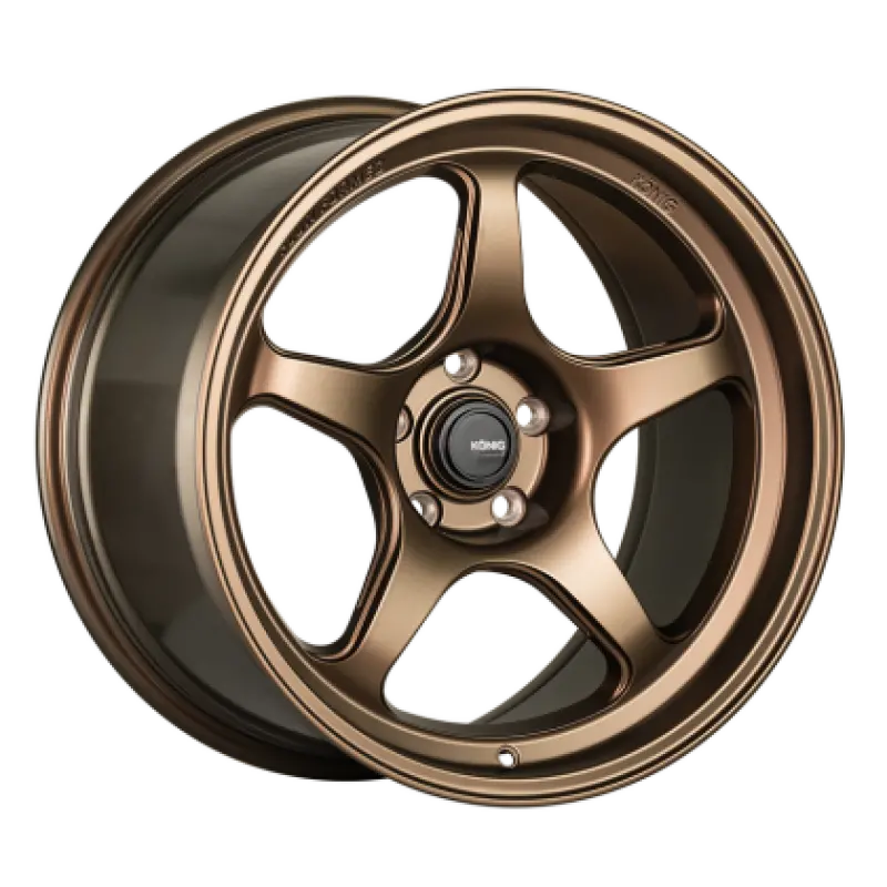 Konig Hyperspec 18X9 5X114.3 Et42 Matte Bronze Wheel (Knurled Bead) 1