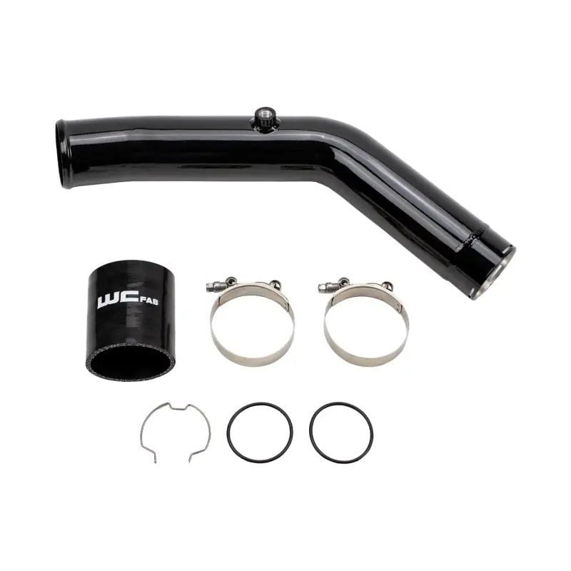 Wehrli 23-24 Ford 6.7L Ho Power Stroke 3In Hot Side Intercooler Pipe - Gloss Black 1