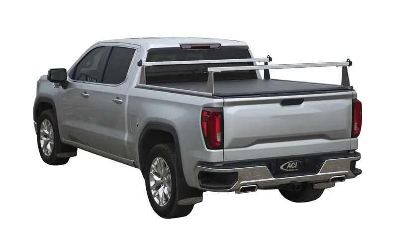 Access Adarac Aluminum Uprights 12In Vertical Kit (2 Uprights W/ 72In Cross Bar) - Silver Truck Rack 1