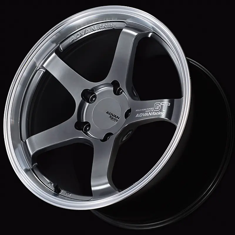 Advan Gt For Porsche 18X8.5 / +50 Offset / 5-130 / 71.6Mm Bore / Machining & Hyper Platinum Black 1
