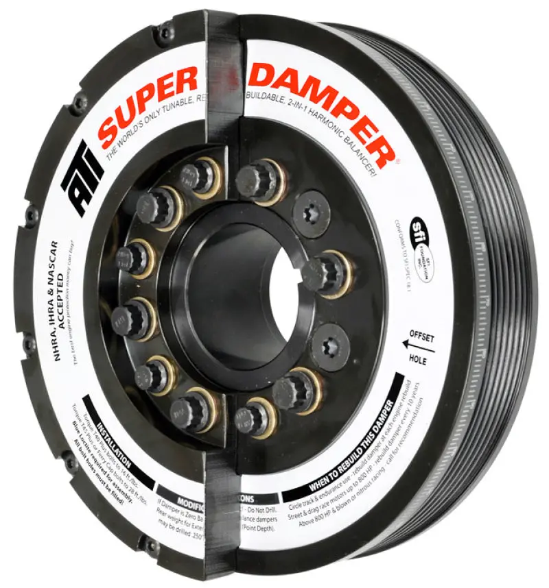 Ati Damper - 7.425In - Steel - 6 Grv - Duramax - 11+ - Lml & Lgh - Ext Bal - Diesel - 3 Ring 1