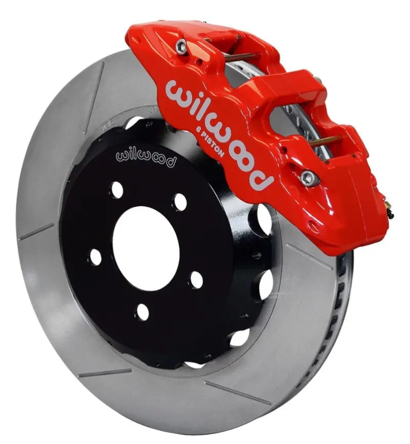 Wilwood Aero6 Front Hat Kit 15.00 Red 2016-Up Camaro W/Lines - 140-14289-R 1