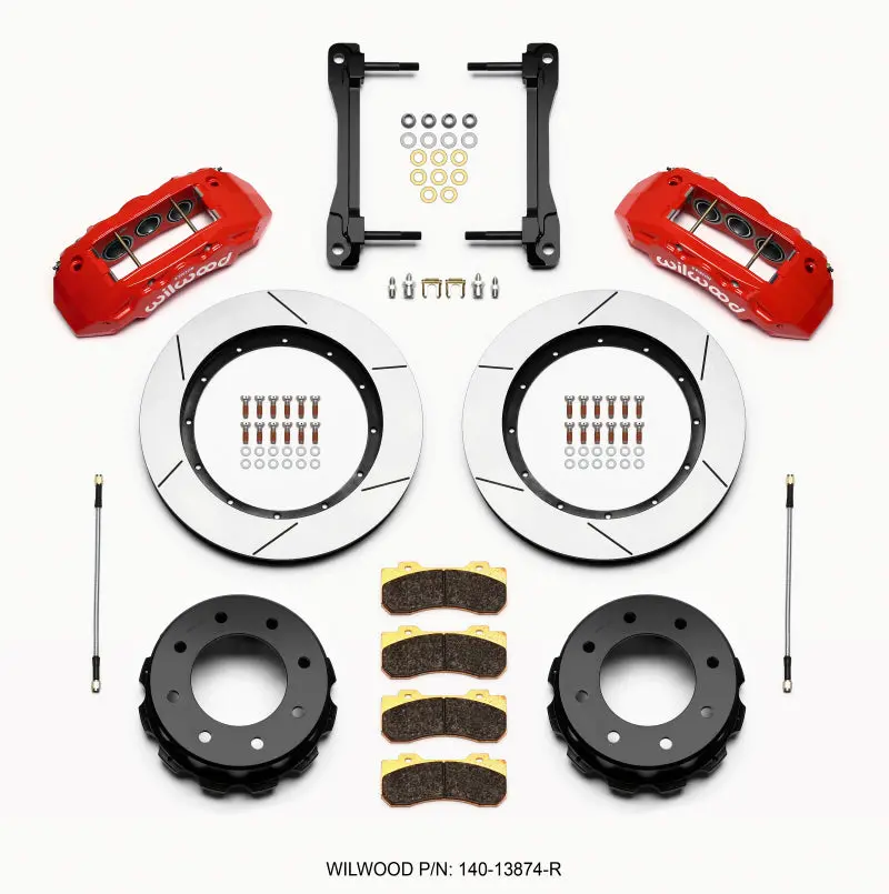 Wilwood Tx6r Rear Kit 15.50In Red 2011-2015 Gm Truck/Suv 2500 - 140-13874-R 1