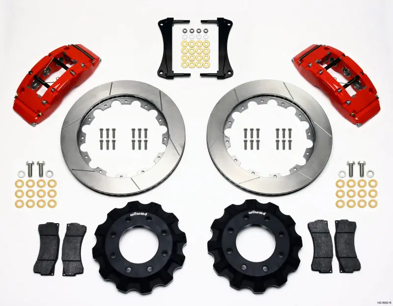 Wilwood Tc6r Front Kit 16.00In Red 1999-2014 Gm Truck/Suv 1500 - 140-8992-R 1