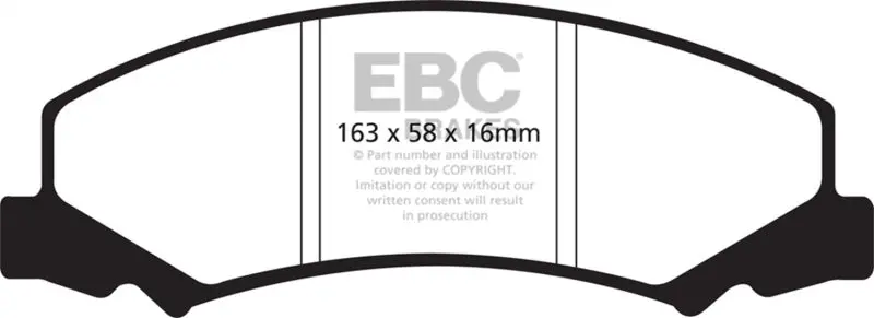 Ebc 08-09 Buick Allure (Canada) 5.3 Greenstuff Front Brake Pads 1