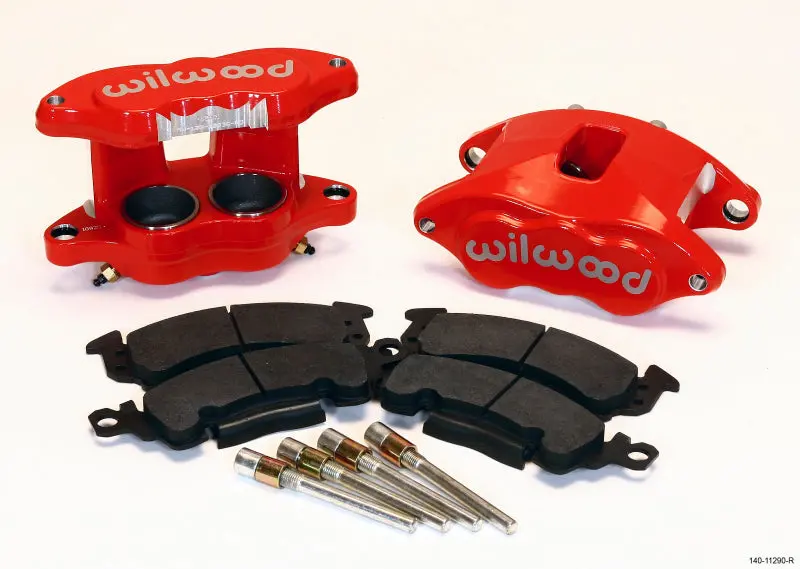 Wilwood D52 Front Caliper Kit - Red 2.00 / 2.00In Piston 1.28In Rotor - 140-11290-R 1