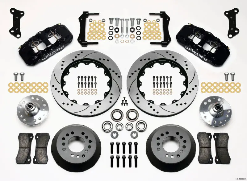 Wilwood Aero6 Front Hub Kit 14.00 Drilled 67-69 Camaro 64-72 Nova Chevelle - 140-10920-D 1