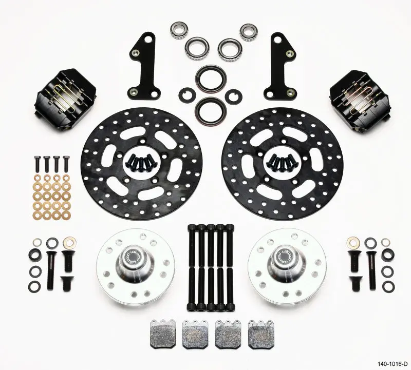 Wilwood Dynalite Single Front Drag Kit Drilled Rotor 67-69 Camaro 64-72 Nova Chevelle - 140-1016-D 1