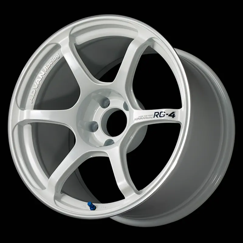 Advan Rg-4 18X11.0 / +15 Offset / 5-114.3 / 73Mm Bore / Racing White Metallic & Ring 1