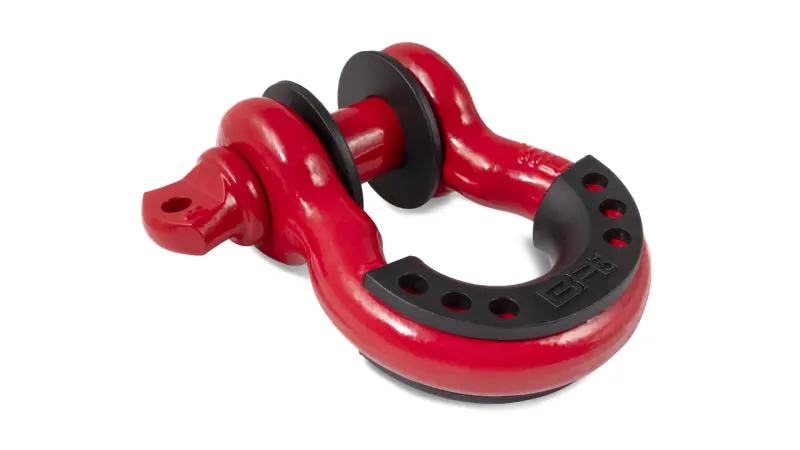 Body Armor 4X4 3/4In Red D-Ring With Black Isolators Single 1