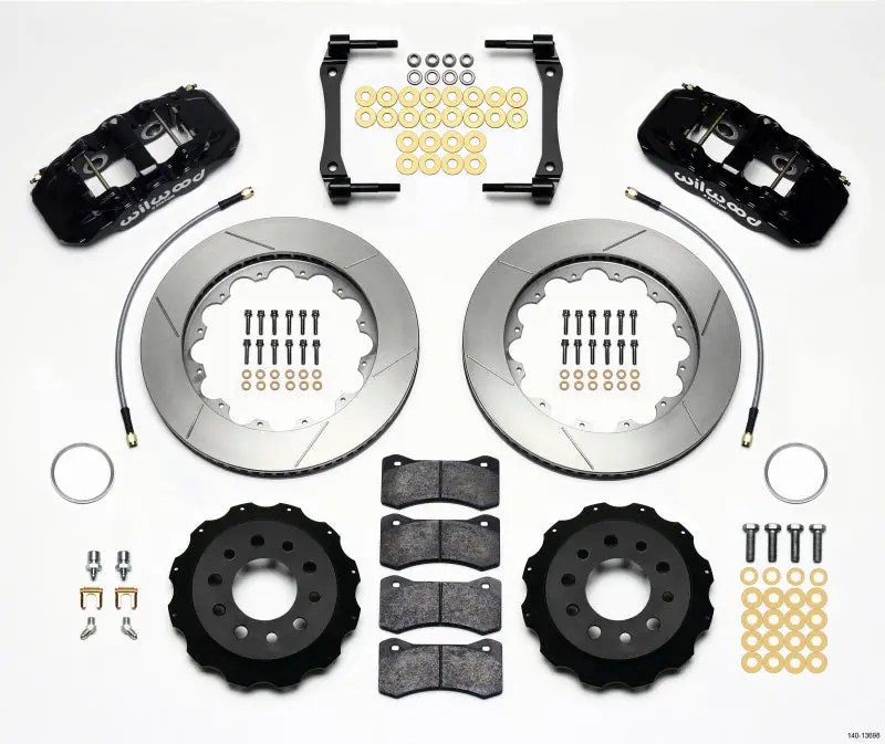 Wilwood Aero4 Rear Kit 14.25In 2014-Up Corvette C7 W/Lines - 140-13698 1