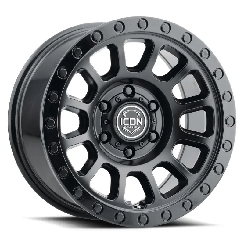 Icon Hulse 18X9 8X180 12Mm Offset 5.5In Bs Double Black 1