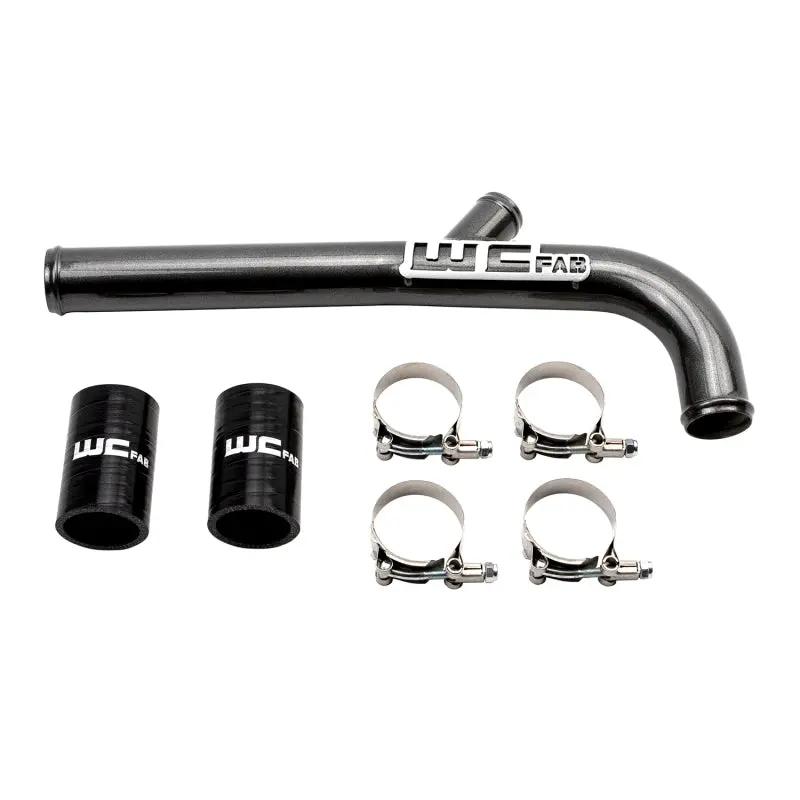 Wehrli 13-15 Dodge Cummins 6.7L W/Dual Radiator Upper Coolant Pipe - Flat Black 1