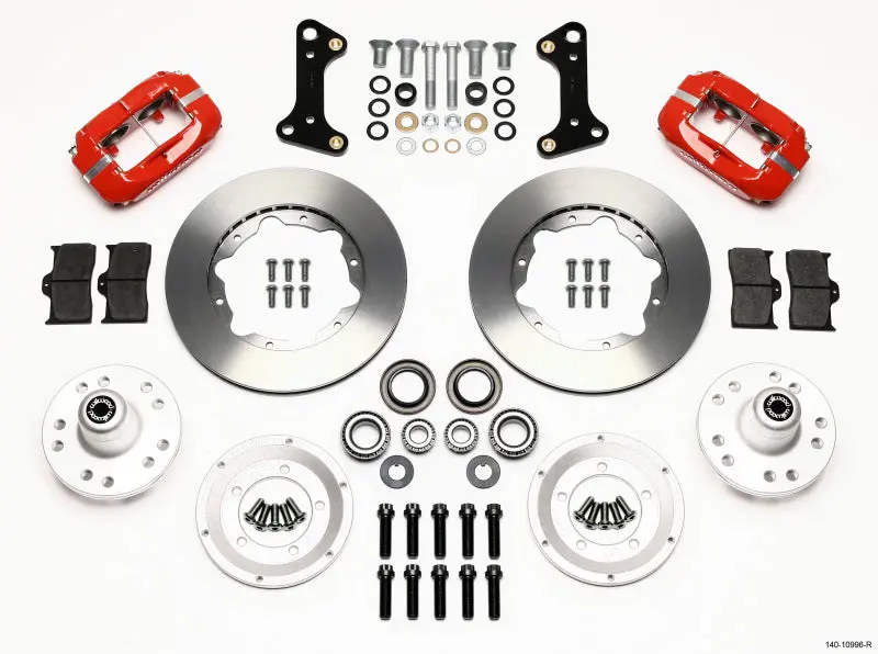 Wilwood Forged Dynalite Front Kit 11.00In Red 67-69 Camaro 64-72 Nova Chevelle - 140-10996-R 1