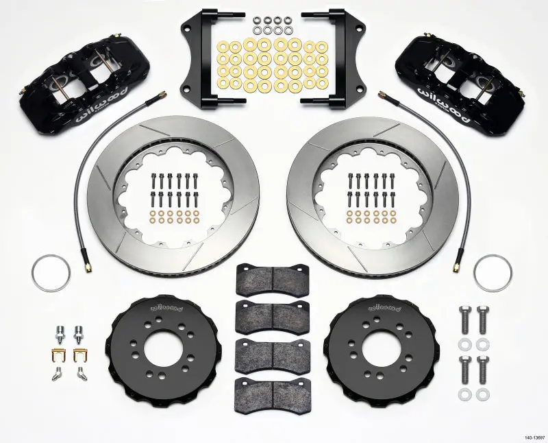 Wilwood Aero6 Front Hat Kit 14.25 2014-Up Corvette C7 W/Lines - 140-13697 1