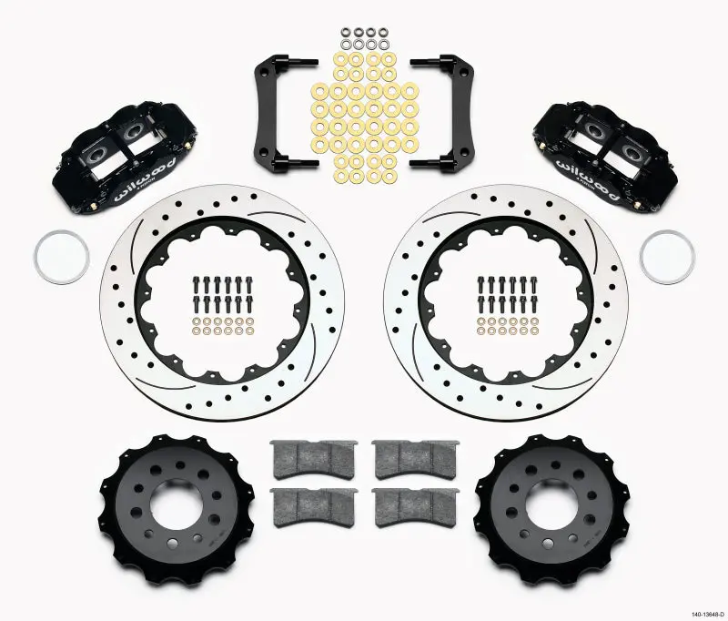 Wilwood Narrow Superlite 4R Rear Kit 14.00In Drilled Morrison Multilink Irs (2010-15 Camaro Based) - 140-13648-D 1