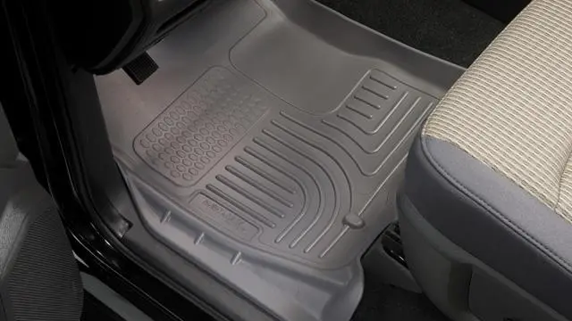 Husky Liners 13-16 Lexus Lx570 / 13-16 Toyota Land Cruiser Weatherbeater 2Nd Row Tan Floor Liners 1
