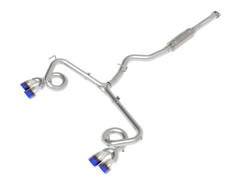 Afe Subaru Wrx/Sti 15-21 H4-2.0/2.5L Takeda 3In To 2-1/2In Stnlss Cat-Back Exhst W/ Blue Flame Tip 1