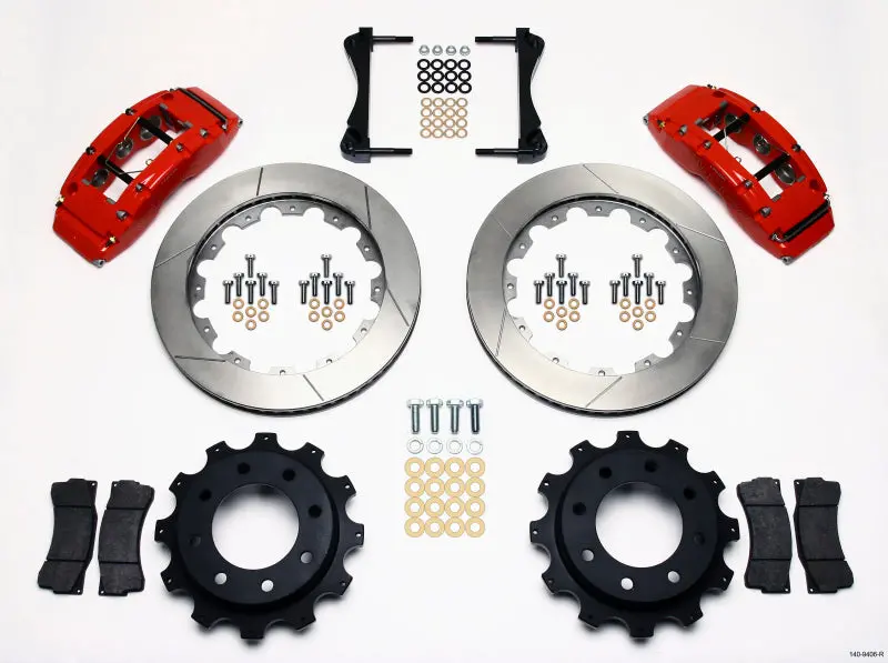Wilwood Tc6r Rear Kit 16.00In Red 1999-2010 Gm Trk 2500 Hd 4.84 Cntr - 140-9406-R 1