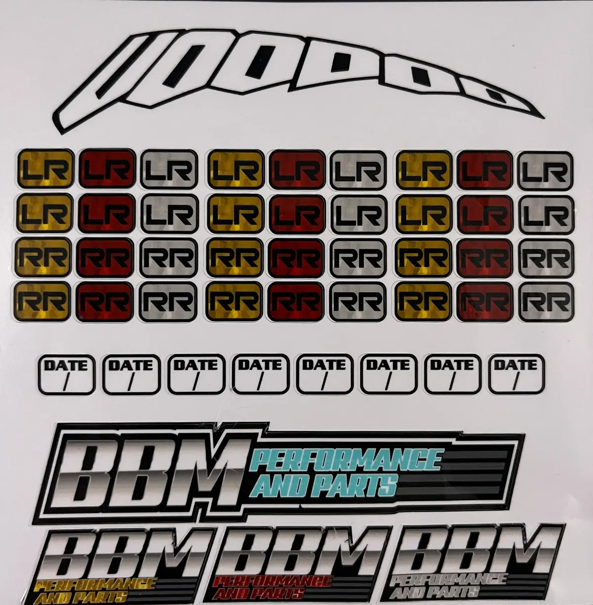 Tire Sticker Sheet 1