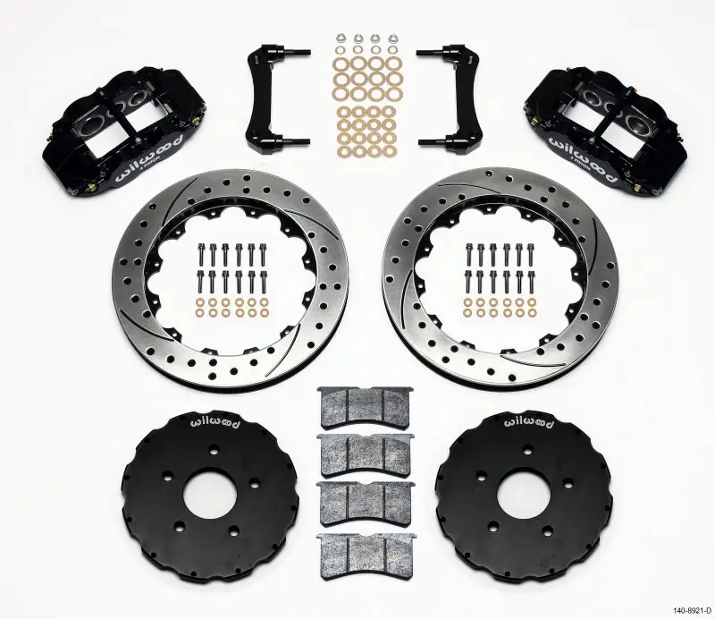 Wilwood Narrow Superlite 6R Front Hat Kit 13.06In Drilled 2005-Up Corvette C6 - 140-8921-D 1