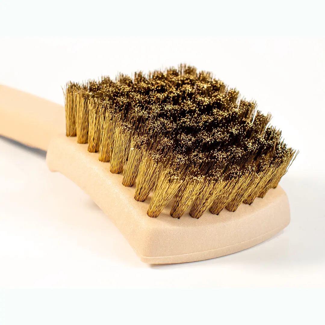 Brass Bristled Foam Handle Brush 1