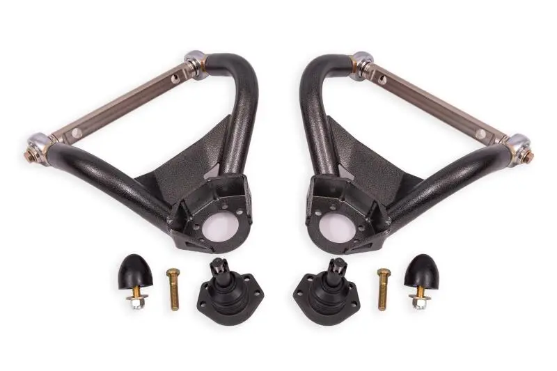 Bmr 64-72 Gm A-Body Adjustable Upper A-Arms Standard Ball Joint - Black Hammertone 1