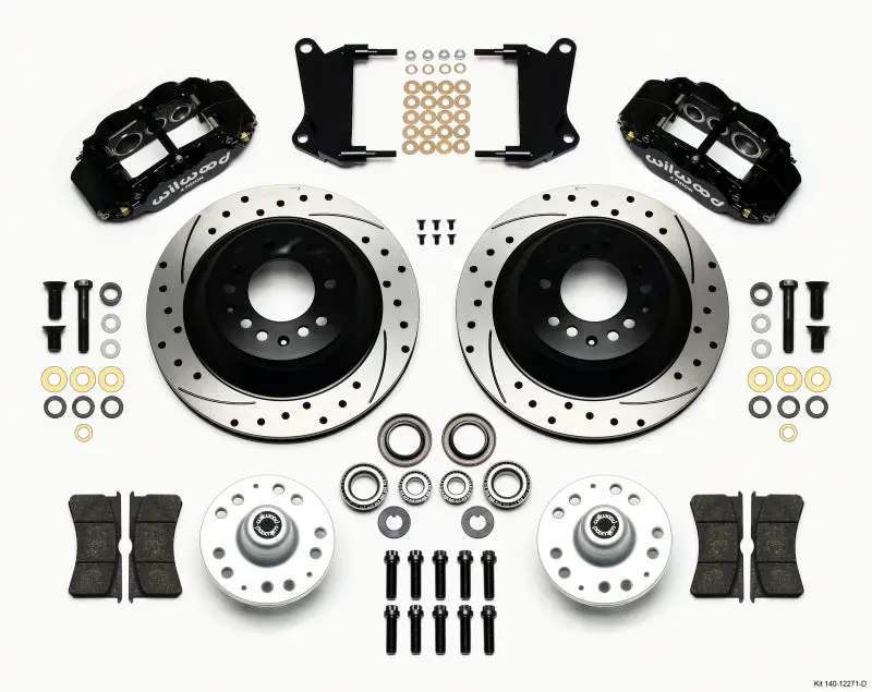 Wilwood Narrow Superlite 6R Front Hub & 1Pc Rtr Kit 12.88In Dril 67-69 Camaro 64-72 Nova Chevelle - 140-12271-D 1